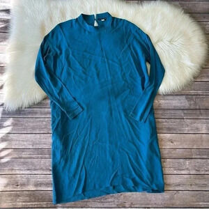 Eileen Fisher Teal Long Sleeve Dress